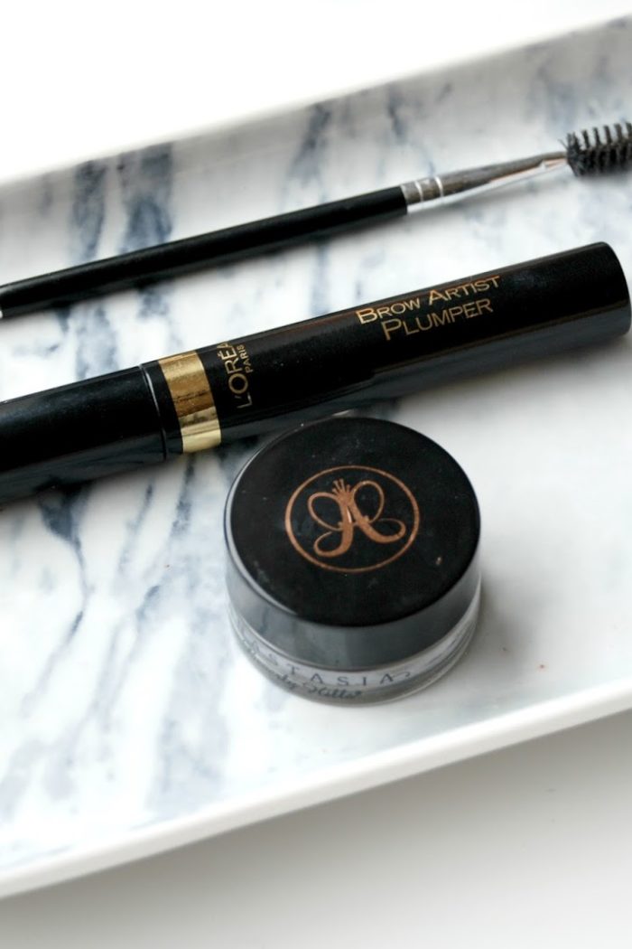 My brow routine | Anastasia Beverly Hills dip brow pomade & L’Oreal brow artist plumper